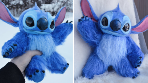 You Can Get An Adorable Realistic Stitch Doll That is Perfect For The Person Who Loves Disney