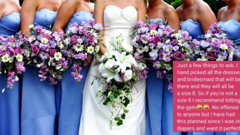 This Woman Wins The Title Of Being The Worst Bride Ever After Asking Bridesmaids To Be A Size 8 To Be In Her Wedding
