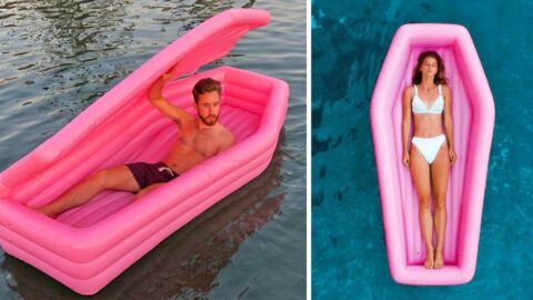 You Can Get A Coffin Pool Float That Lets You Rest In Peace On The Water