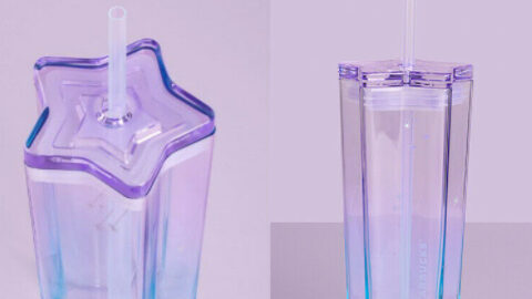 Starbucks Is Selling Star Shaped Glass Cold Cups That Are Perfect For Sipping On A Starry Night