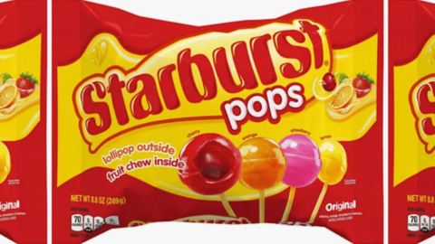 The New Starburst Pops Are Lollipop On The Outside With A Fruit Flavored Chewy Center