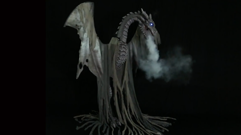 Target Is Selling A Giant Dragon That Breathes Fog That You Can Put In Your Yard For Halloween