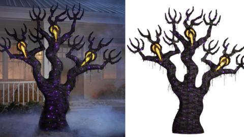 Home Depot Is Selling An 8-Foot Spooky Light Up Ghost Tree You Can Put In Your Yard For Halloween