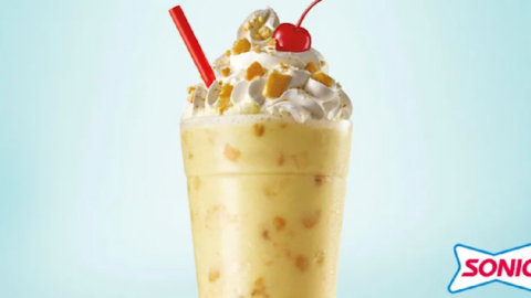 Sonic Has A Limited Edition Banana Pudding Shake Made With Real Bananas And Nilla Wafers