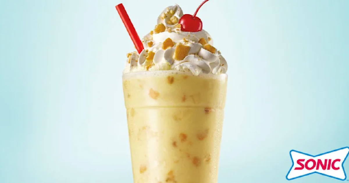 Sonic Has A Limited Edition Banana Pudding Shake Made With Real Bananas And Nilla Wafers