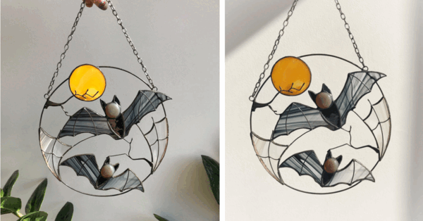 This Gothic Bat Suncatcher Is The Perfect Decoration For Halloween