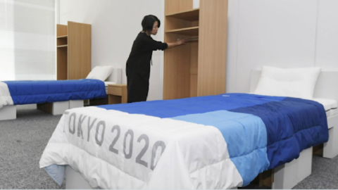 Why Are All The Olympians Sleeping On Cardboard Beds?