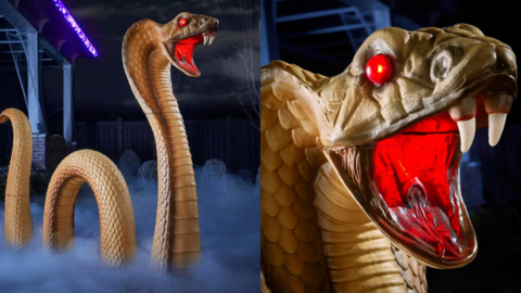 Home Depot Is Selling A Giant Cobra You Can Put In Your Yard For Halloween