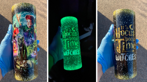 You Can Get A Glow-In-The-Dark Hocus Pocus Tumbler That Will Surely Put A Spell On You