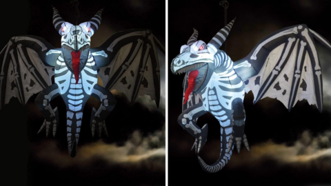 You Can Get A Giant Inflatable Skeleton Dragon Just In Time For Halloween