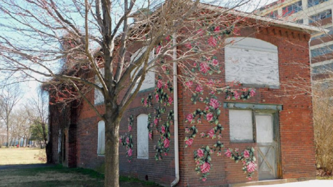 This House Has A Mural Made Of Giant Needlepoint And It Is Incredible