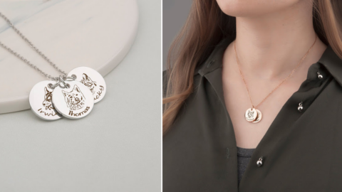 These Engraved Pet Portrait Necklaces Are The Perfect Accessory For Any Pet Parent