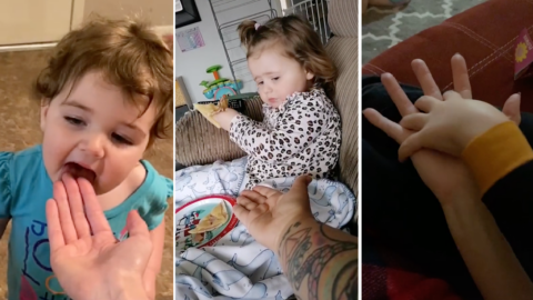 Parents Are Putting Their Hands Out In Front Their Kids For A New TikTok Challenge and It’s One I Can Get Behind