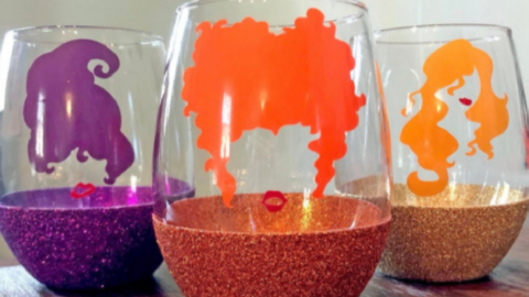 These Glorious Hocus Pocus Stemless Wine Glasses Are Perfect For Running Amok