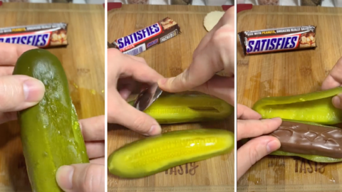 The ‘Snickle’ Is The Hot New Food Trend That Combines Pickles and Snickers