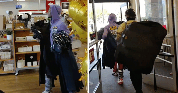 These Shoplifters Walked Straight Out Of A TJ Maxx With Tons Of Stolen Merchandise And Nobody Even Tried To Stop Them