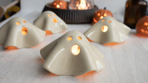 You Can Get A Ceramic Ghost Tea Light Holder And It’s Adorably Spooky