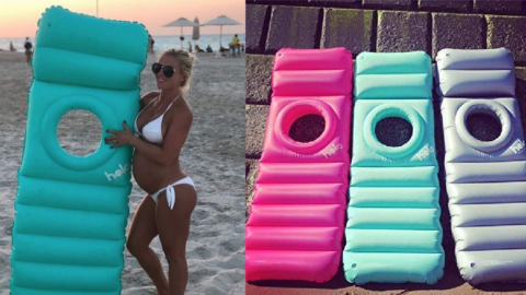 This Pool Float Has A Hole In The Middle So Pregnant Moms Can Lounge Comfortably