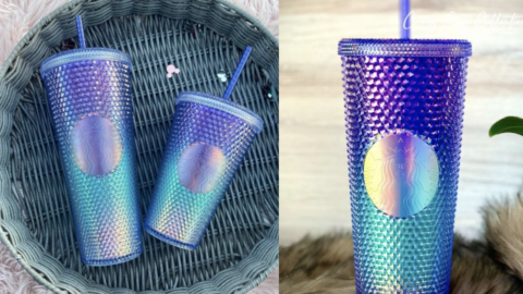 Starbucks Released A Studded Purple and Blue Tumbler That Is Giving Me Serious Mermaid Vibes