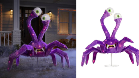 Home Depot Is Selling A 4-Foot Animated Goofy Spider You Can Put In Your Yard For Halloween