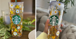 This Glitter Bumblebee Snowglobe Tumbler Is Perfect For The Person Who Loves Bees