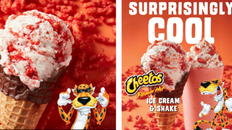 You Can Get Cheetos Flamin’ Hot Ice Cream And I’m Genuinely Intrigued To Try This