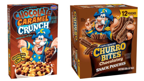 Cap’n Crunch Has A New Chocolate Caramel Crunch Cereal And New Chocolatey Churro Bites