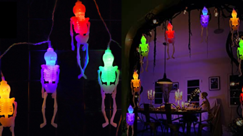 You Can Get Colorful Skeleton String Lights To Light Up The Night For Halloween