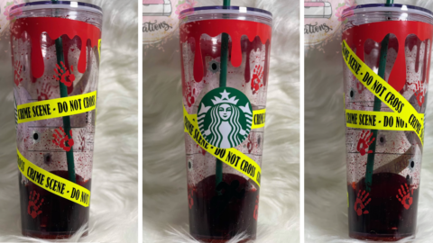 This Starbucks Crime Scene Tumbler Is Perfect For All Those True Crime Fans