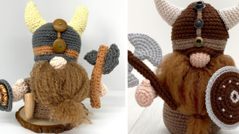 This Simple Viking Gnome Crochet Pattern Is Absolutely Adorable