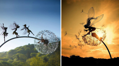 These Whimsical Fairies Dancing With Dandelions Make A Magical Edition To Any Garden