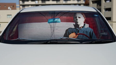 This Michael Myers Sunshade Will Bring A Little Spookiness Where Ever You Go