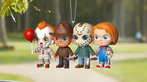 These Horror Rearview Mirror Ornaments Are The Perfect Halloween Decoration For Your Car