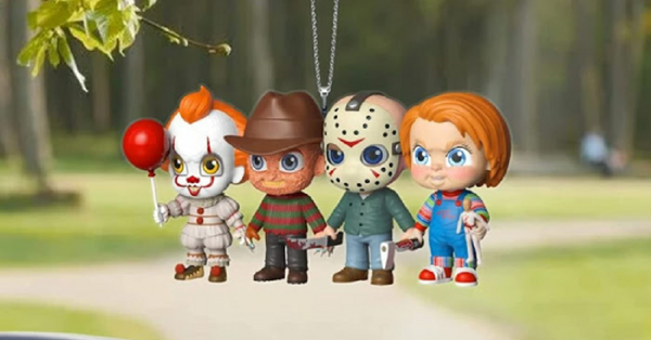 These Horror Rearview Mirror Ornaments Are The Perfect Halloween Decoration For Your Car