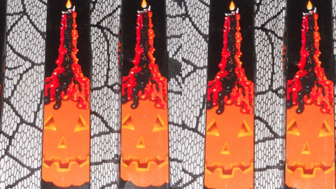 You Can Get Halloween Wax Candles That Drip Red, Orange, and Black Colors When Lit