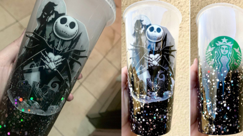 This Jack Skellington Glittered Starbucks Cold Cup Is Simply Meant To Be