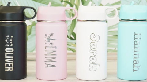 These Customized Engraved Water Bottles Are Perfect For Kids To Take To School