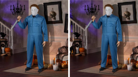 This Life-Sized Michael Myers Animated Halloween Decoration Is Literally Halloween