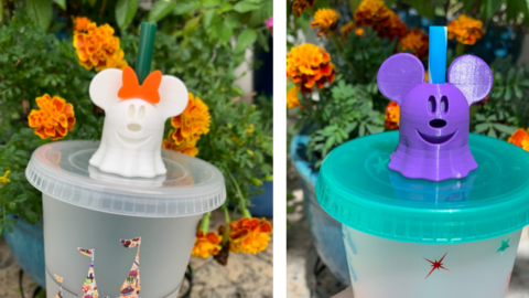 You Can Get A Mickey Mouse Ghost Straw Topper To Accessorize Your Favorite Halloween Cup