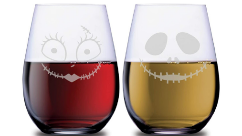 These ‘Nightmare Before Christmas’ Stemless Wine Glasses Are Simply Meant To Be