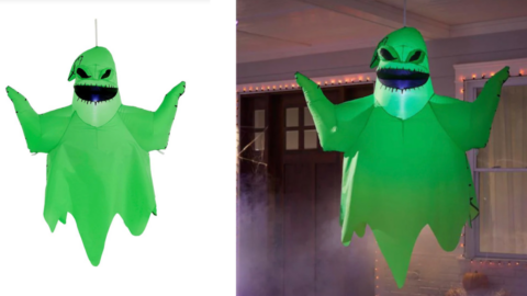 Home Depot Is Selling A Hanging Oogie Boogie That Can Light Up Your Yard This Halloween