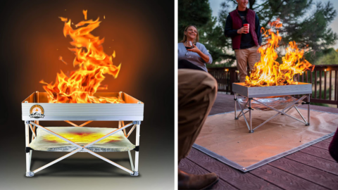 You Can Get A Portable Pop-Up Fire Pit For That Ultimate Bonfire Experience Anywhere