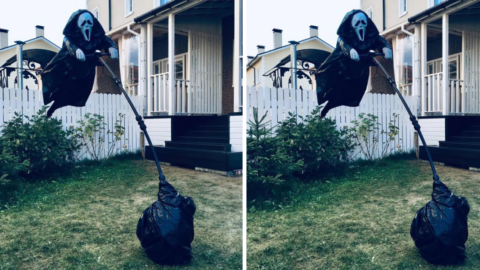 This Scream Scarecrow Is The Perfect Addition To Any Yard for Halloween
