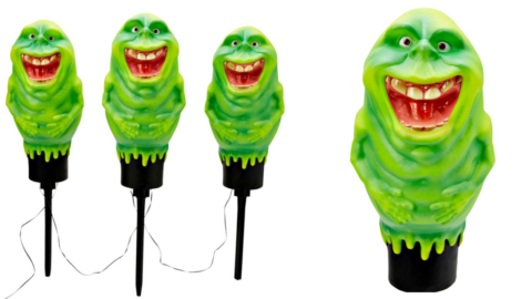 You Can Get Ghostbusters Slimer Pathway Lights To Add Something Strange To Your Neighborhood!