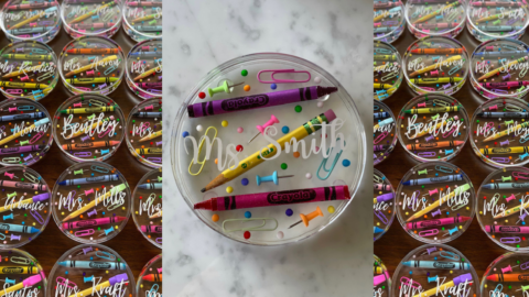 This Personalized Teacher Coaster Will Show The Teachers In Your Life How Much You Care