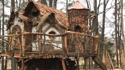 You Can Get A Tiny Treehouse That Looks Just Like Tinkerbell’s Fairy Playhouse