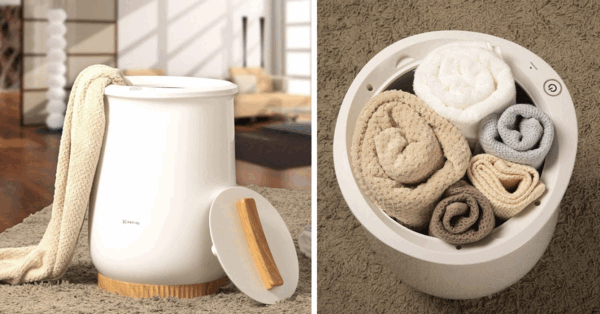This Towel Warmer Is Perfect For The Person Who Freezes After Their Shower