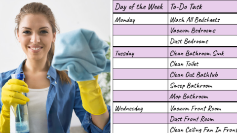 The Stay At Home Mom’s Guide To Daily Cleaning