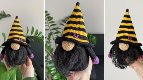This Witch Gnome Crochet Pattern Is Perfect For Beginners