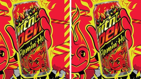 Mountain Dew Has A New Soda Inspired by Flamin’ Hot Cheetos For Those That Are Brave Enough To Sip